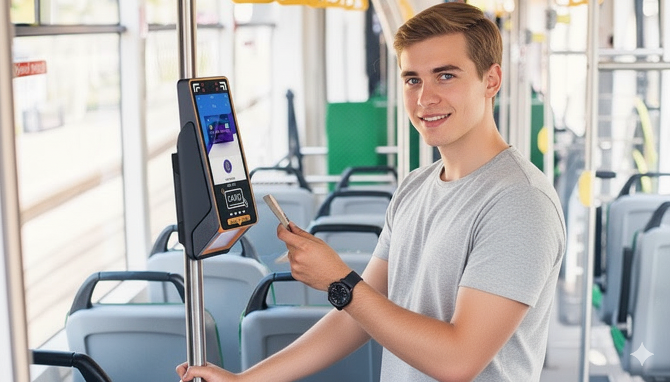 man on bus - validation